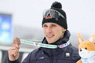 Антон Смольский занял третье место в спринте на этапе Кубка Содружества в Раубичах