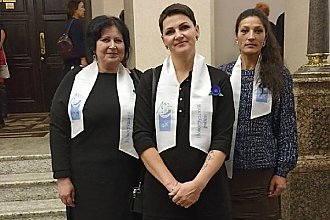 Новогрудчанки Анастасия Боровик, Наталья Мигутская и Наталья Карпач принимают участие в Форуме сельских женщин