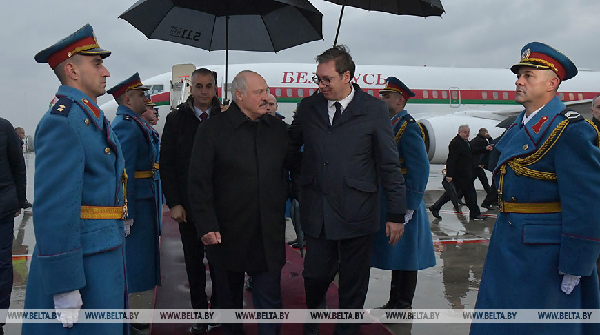 Александр Лукашенко прибыл в Белград (+видео)
