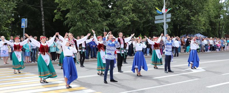 На Новогрудчине отпраздновали День Независимости и 75-летие освобождения Беларуси (+Видео)