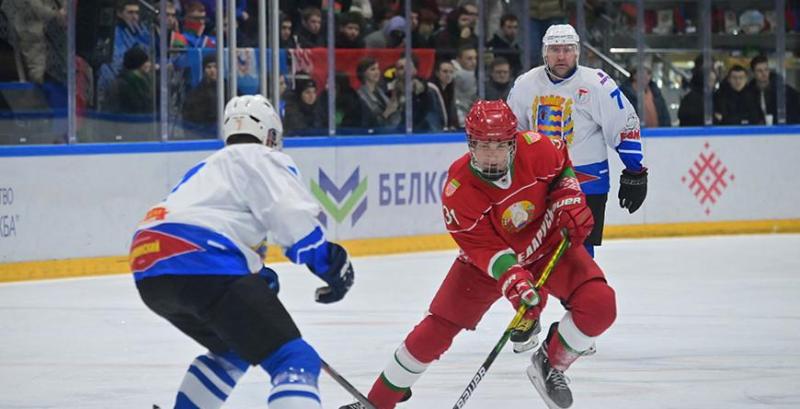 Хоккейная команда Президента Беларуси сыграла вничью на любительском турнире