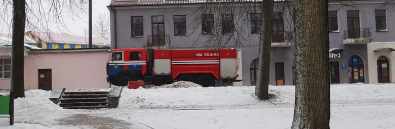 Первый пожар в 2022 на Новогрудчине. Загорание грузового автомобиля