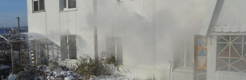 Пожар жилого дома по улице Котовского