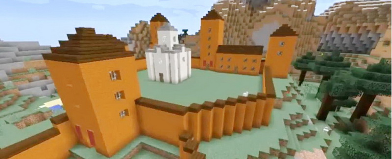 Начинающий YouTube-блогер Андрей Солтан воссоздал Новогрудский и Любчанский замки в игре Minecraft (+видео)