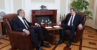 Переговоры Сергея Алейника и Сергея Лаврова проходят в Минске