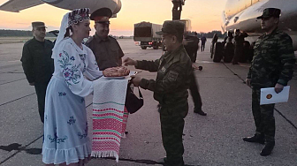 Военнослужащие Таджикистана прибыли в Беларусь для участия в параде