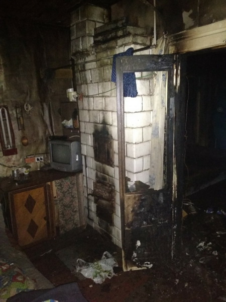 В жилом доме  по улице Ленина в Новогрудке произошел пожар 