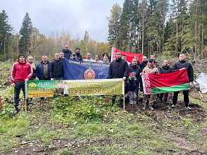 Новогрудские правоохранители отметили День отца высадкой леса