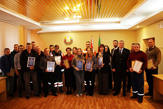 В Новогрудском ДЭУ №56 отпраздновали День автомобилиста и дорожника (+фотоальбом)